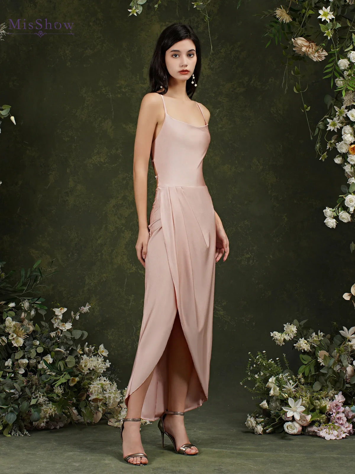 Elastic Long Bodycon Sleeveless Mermaid Lace UP Back Evening Gowns - MERGE.DAY.1.FREESTYLE