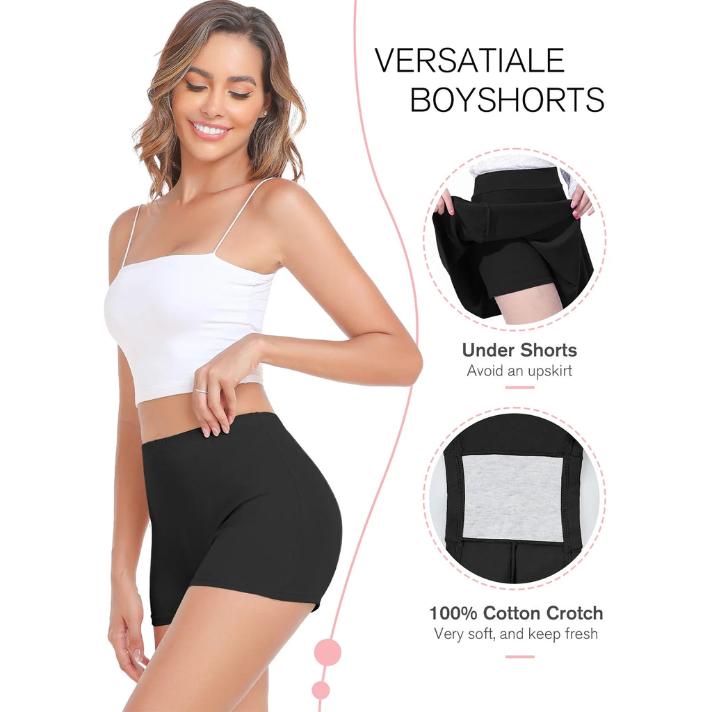 Seamless Boxers Panties Underwear Low Waist Solid Color Breathable Boyshorts - MERGE.DAY.1.FREESTYLE