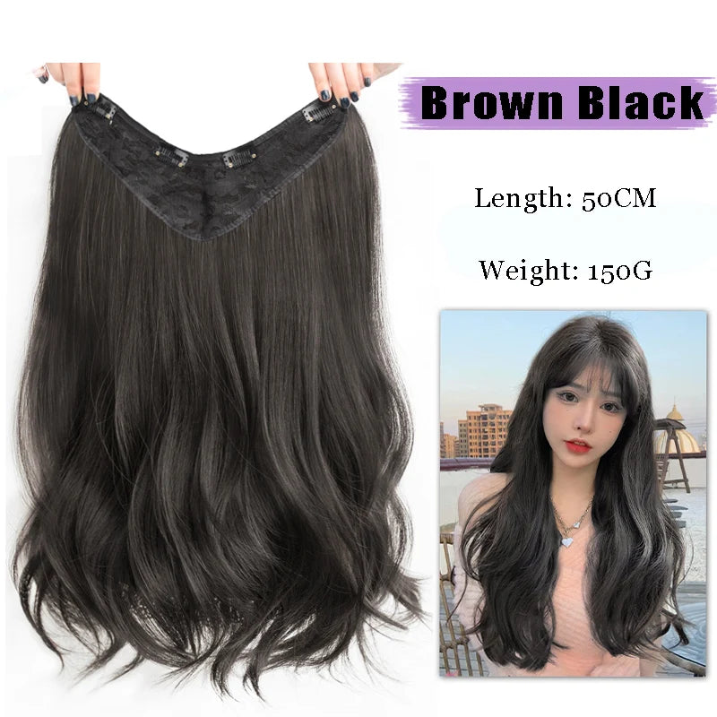 AOSI Part Synthetic Clip In Hair Extension Long Thick Curly Natural Blonde Flase Hair Hairpieces For Women Heat Resistant - MERGE.DAY.1.FREESTYLE