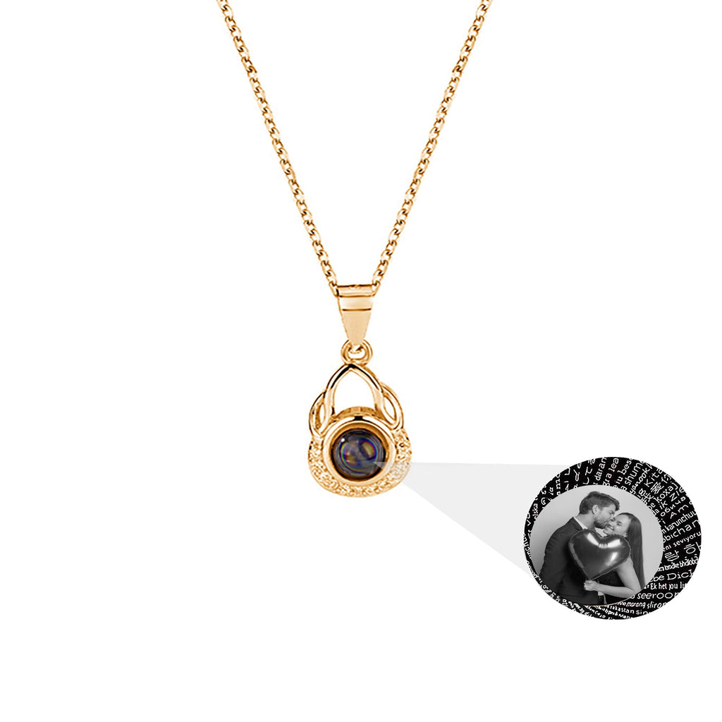 Valentine's Day Gift Photo Custom Projection Necklace Simple Shaped Projection Necklace - MERGE.DAY.1.FREESTYLE