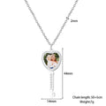 Customizable Photo Key Necklace Hip Hop Silver Color Pendant Necklace - MERGE.DAY.1.FREESTYLE