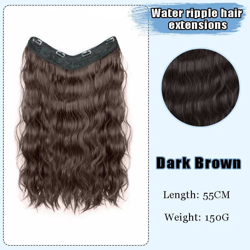 AOSI Part Synthetic Clip In Hair Extension Long Thick Curly Natural Blonde Flase Hair Hairpieces For Women Heat Resistant - MERGE.DAY.1.FREESTYLE