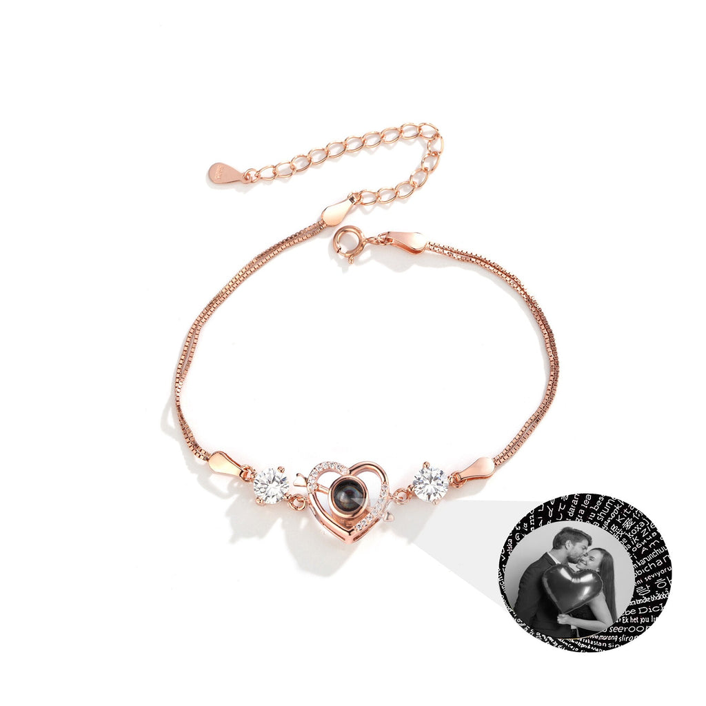 Customized photo Cupid love projection bracelet Personalized Memorial Bracelets - MERGE.DAY.1.FREESTYLE