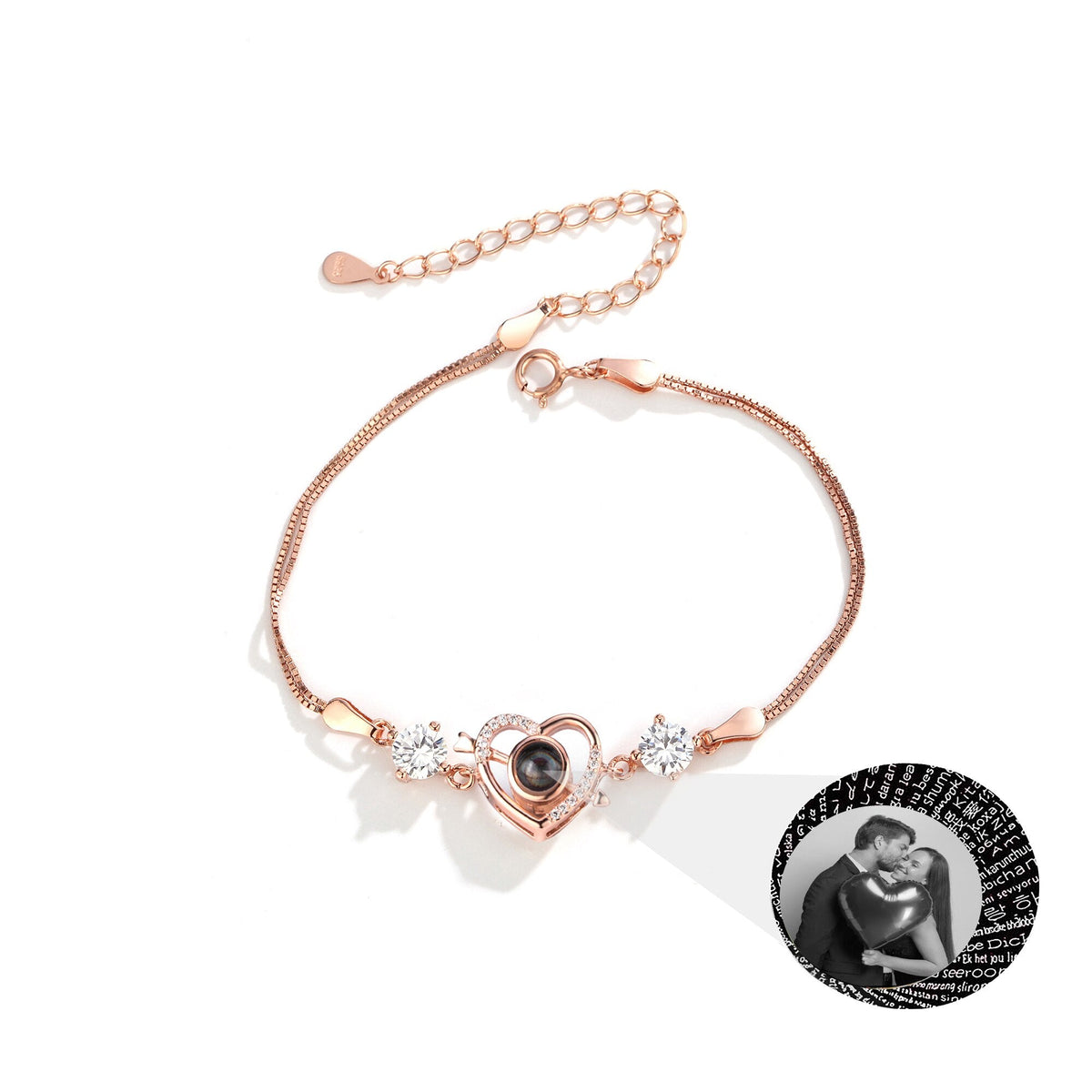 Customized photo Cupid love projection bracelet Personalized Memorial Bracelets - MERGE.DAY.1.FREESTYLE