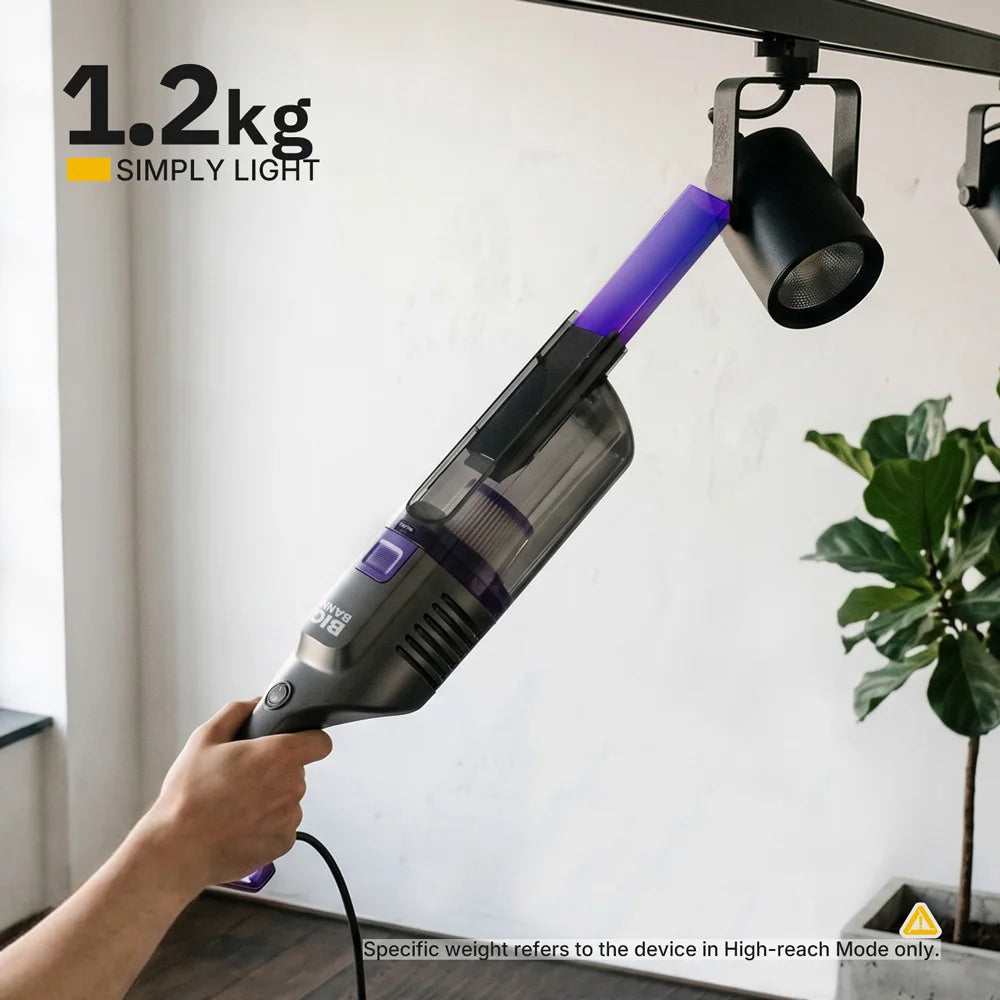 Lightweight 400W Corded Stick Vacuum Cleaner Bagless 0.5L Dust Cup for Floor Crevices & Countertop Hotel & Household Use - MERGE.DAY.1.FREESTYLE