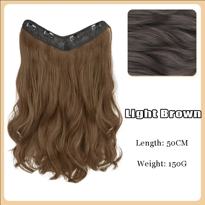 AOSI Part Synthetic Clip In Hair Extension Long Thick Curly Natural Blonde Flase Hair Hairpieces For Women Heat Resistant - MERGE.DAY.1.FREESTYLE