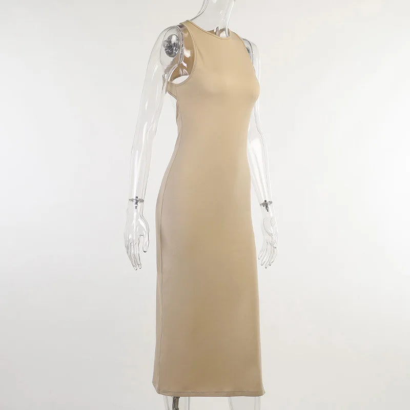 Y2K solid Sexy slit Club Party Night Wrap Bodycon Dress - MERGE.DAY.1.FREESTYLE