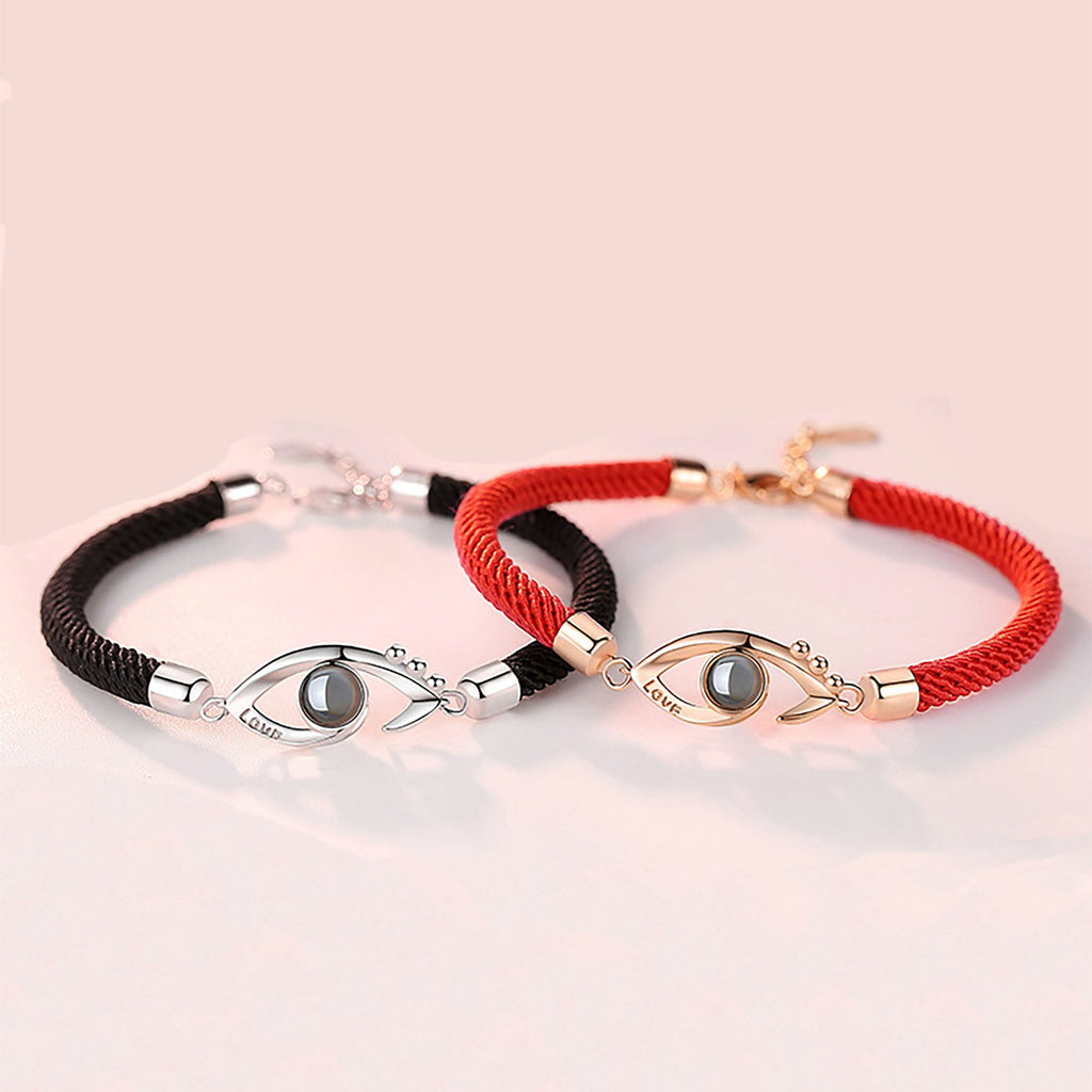 Customizable Photo EyesCircle Projection Bracelets Personalized Couple Memorial Jewelr - MERGE.DAY.1.FREESTYLE