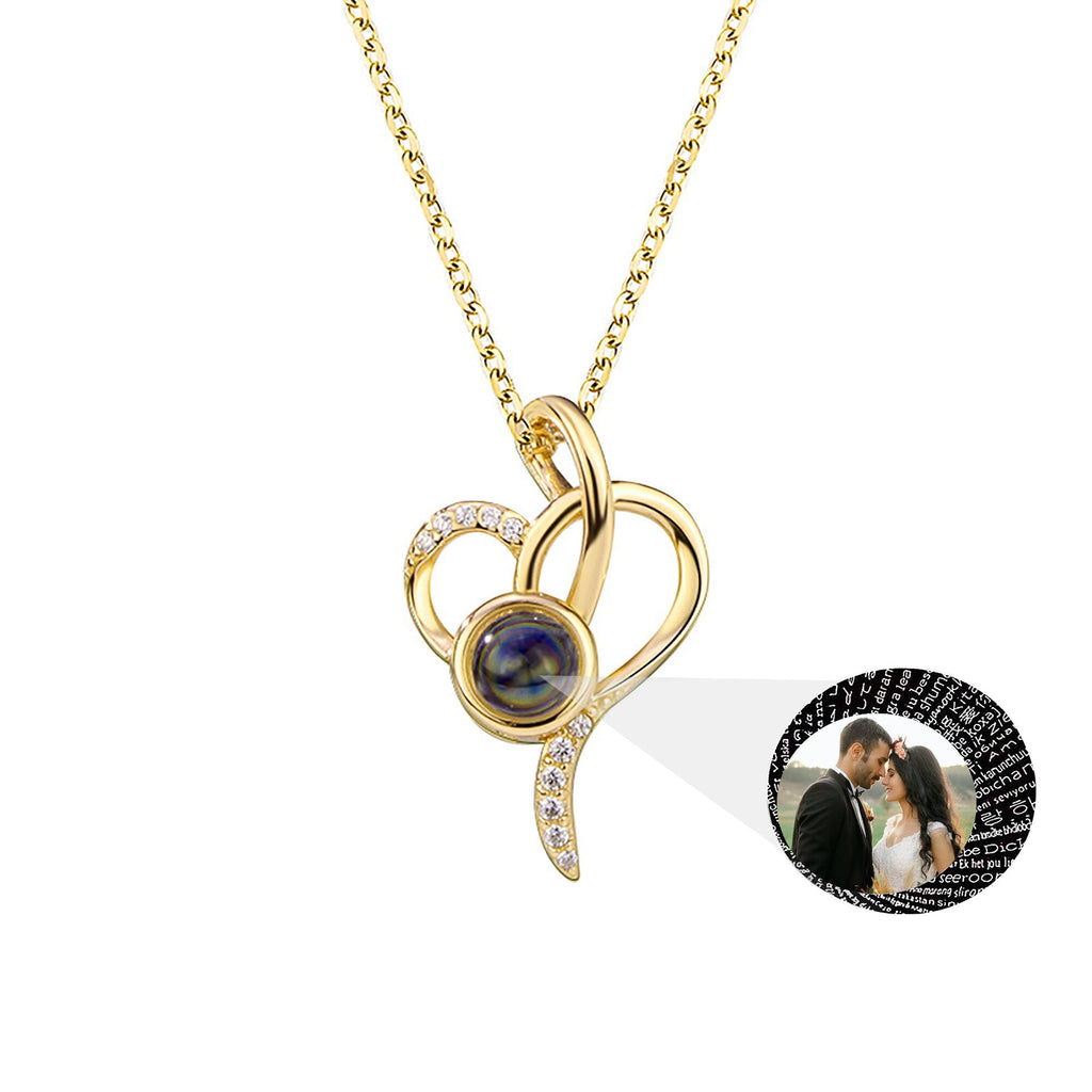 customizable Love photos Projection Necklace Pendant - MERGE.DAY.1.FREESTYLE