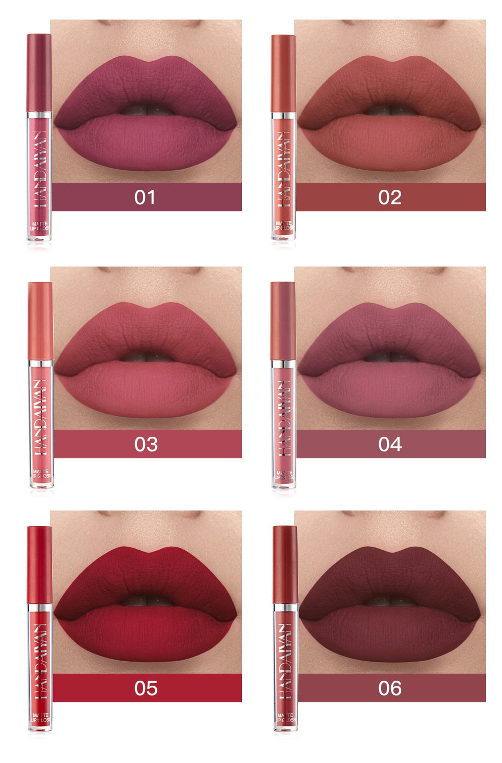 Liquid Lipstick Set Ultra Matte Velvet Waterproof Long Lasting Lip Glosses Nude Makeup Cosmetic Kit-2 - MERGE.DAY.1.FREESTYLE