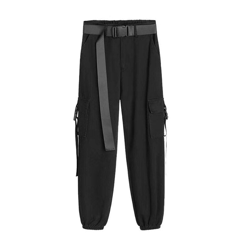 Semi-perspective Cargo Pants Women Summer Niche Large Pockets Stitching Pants - MERGE.DAY.1.FREESTYLE
