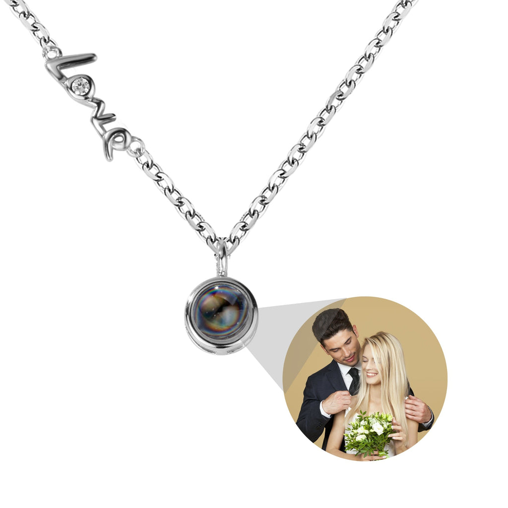 Personalized Photo Projection Necklace Clavicle Chain - MERGE.DAY.1.FREESTYLE