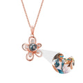 Flowers that can be customized for photos Projection Necklace Pendant Jewelry - MERGE.DAY.1.FREESTYLE