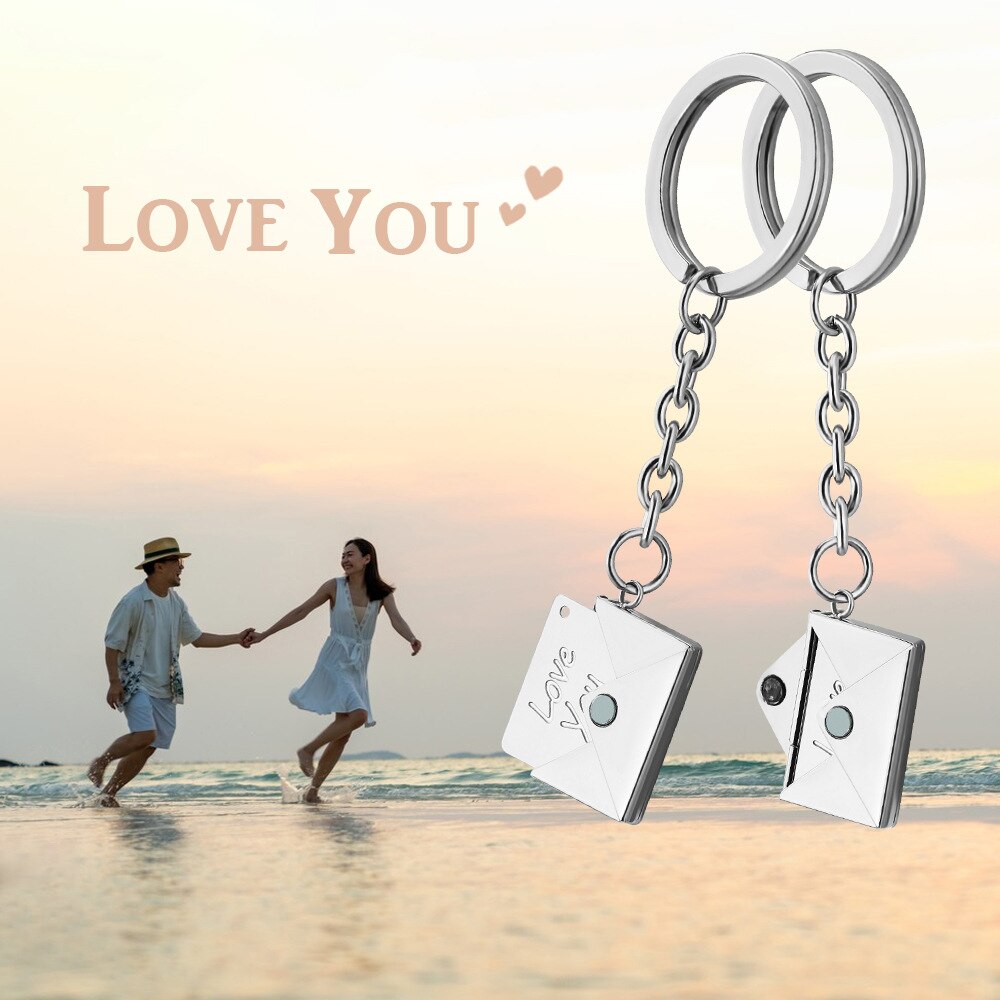 Customizable name envelope keychain For Men Women Car Key Holder - MERGE.DAY.1.FREESTYLE