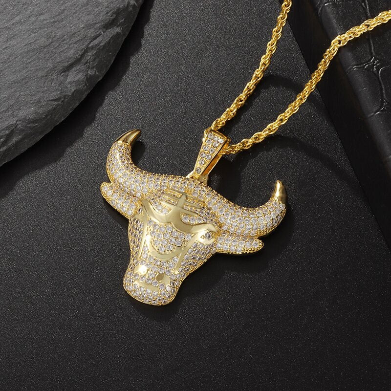 Hip Hop Fierce Shark Inlaid Zircon Pendant Charm Trend Necklace - MERGE.DAY.1.FREESTYLE
