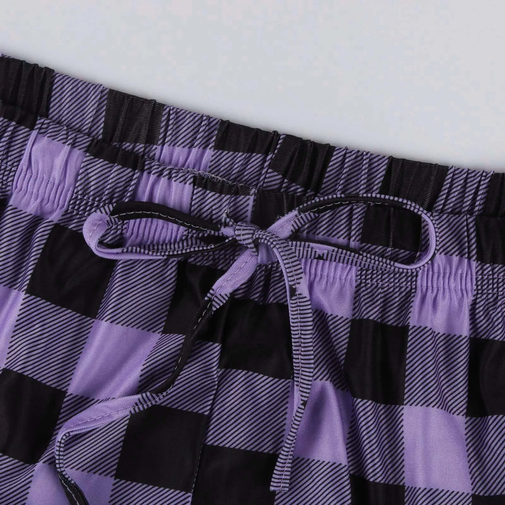 Women Christmas Pajama pants Autumn Winter Plaid Printed Pants - MERGE.DAY.1.FREESTYLE