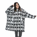 Winter Oversized Hoodies Women Giant Hoody Flannel Fleece Wearable Blanket - MERGE.DAY.1.FREESTYLE