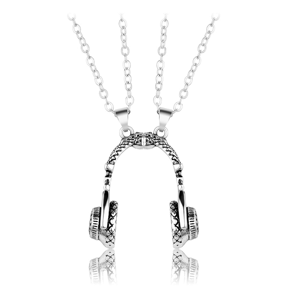 Headset Couple Necklace Magnet Necklaces Personalized Creative jewelry - MERGE.DAY.1.FREESTYLE