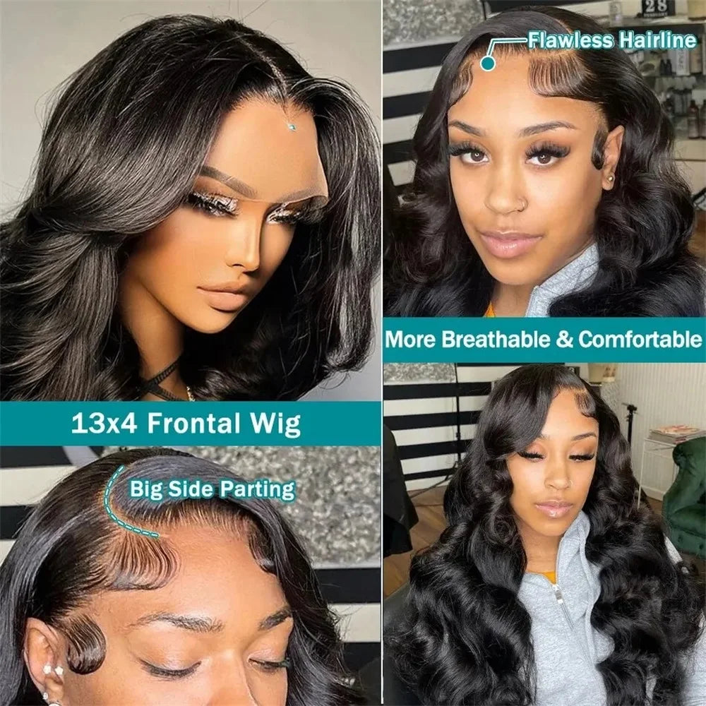 13x6 13x4 Body Wave Lace Front Wig Human Hair Brazilian Frontal Wig 6x4 5x5 Lace Wigs For Women Pre Plucked MYLOCKME Remy Hair - MERGE.DAY.1.FREESTYLE