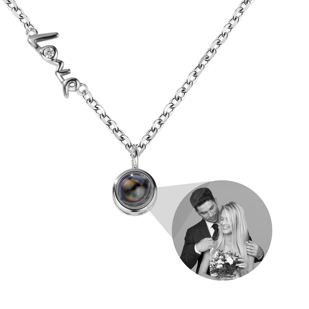 Personalized Photo Projection Necklace Clavicle Chain - MERGE.DAY.1.FREESTYLE
