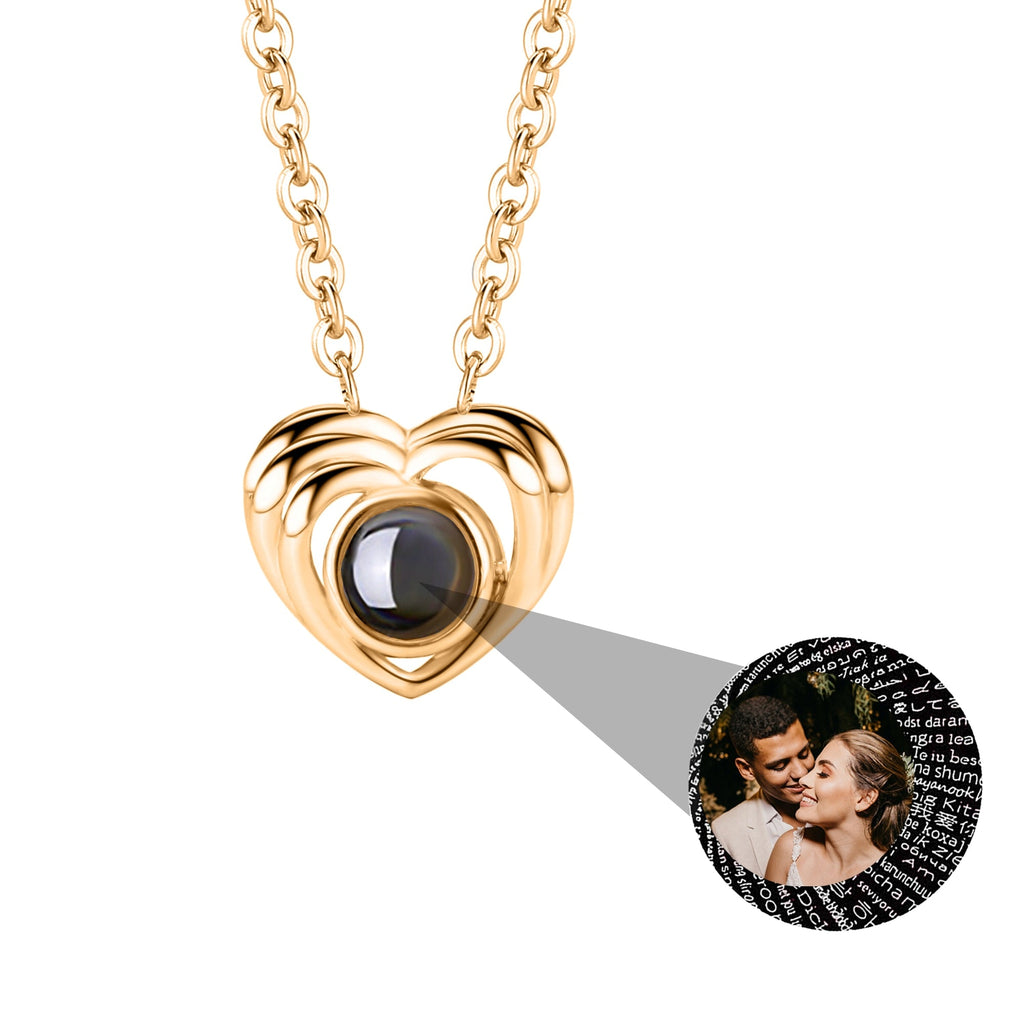 Customized photo necklace Projection Necklace Pendant For Lover Girlfriend - MERGE.DAY.1.FREESTYLE