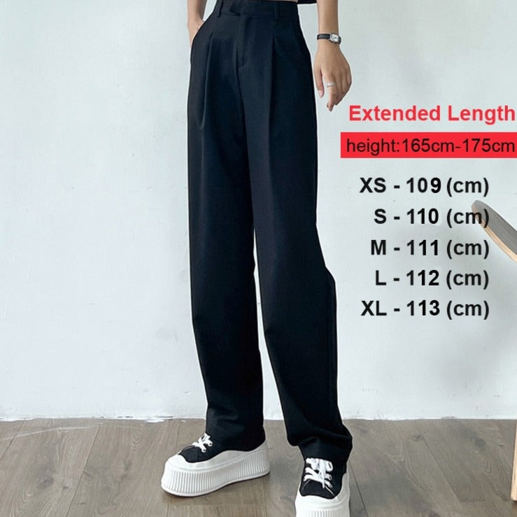 Straight Female Trousers Casual High Waist Women Long Pants - MERGE.DAY.1.FREESTYLE