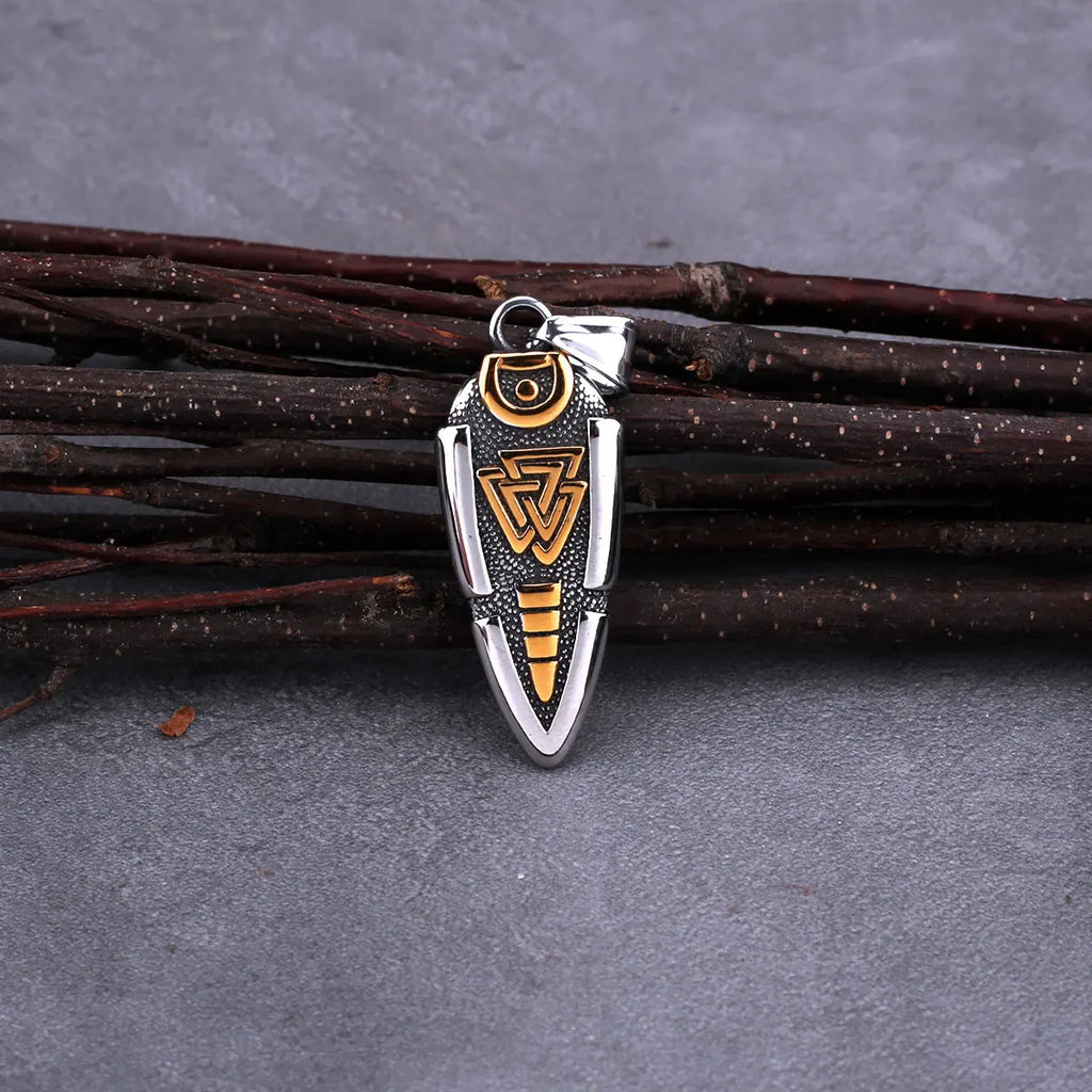 Spear Odin Valknut Gungnir Pendant Necklace - MERGE.DAY.1.FREESTYLE