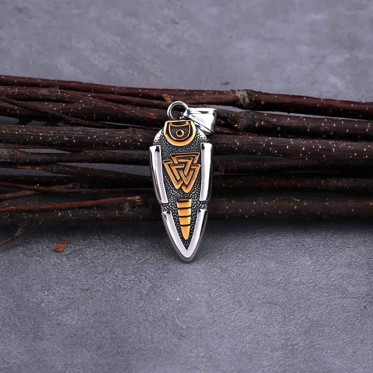 Spear Odin Valknut Gungnir Pendant Necklace - MERGE.DAY.1.FREESTYLE