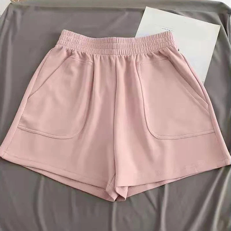 High Waist Pants With Pocket Yoga Shorts Women Sports Short Bottoms - MERGE.DAY.1.FREESTYLE