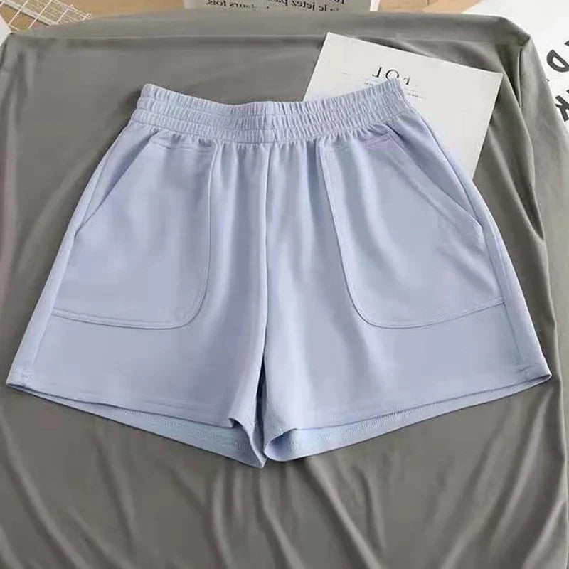 High Waist Pants With Pocket Yoga Shorts Women Sports Short Bottoms - MERGE.DAY.1.FREESTYLE