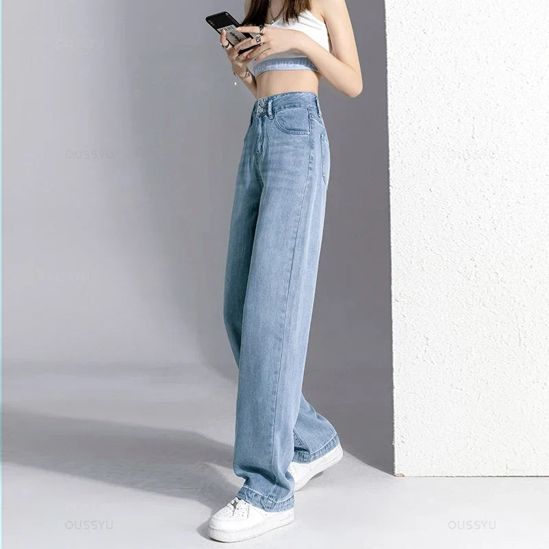 High Street Mopping Trousers Loose Straight Pants - MERGE.DAY.1.FREESTYLE