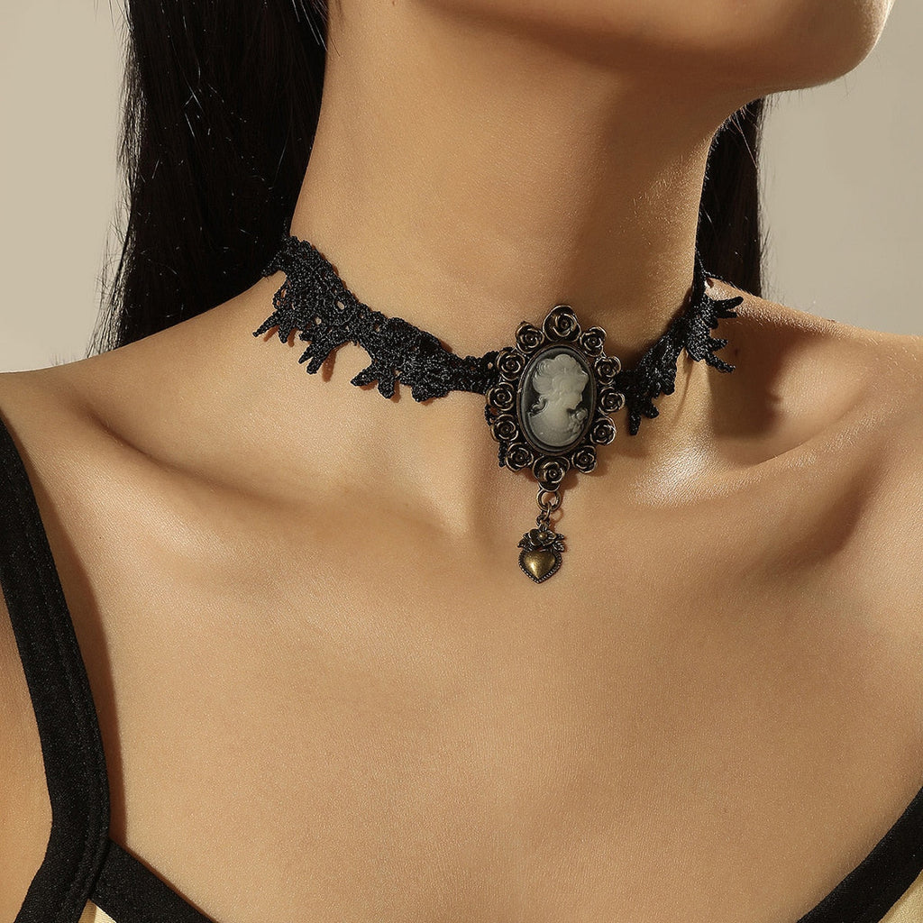 New Punk Gothic PU Leather Choker Chain Heart Buckle Collar Necklace - MERGE.DAY.1.FREESTYLE