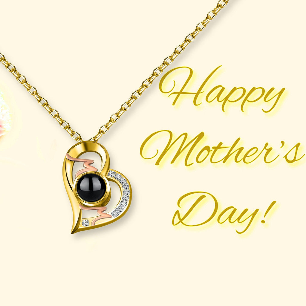 Heart Projection Necklace Personalized Photo MOM Pendant - MERGE.DAY.1.FREESTYLE