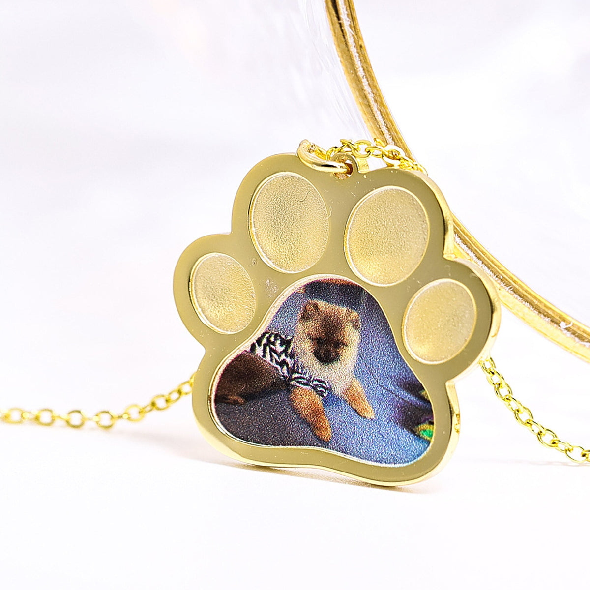 Custom Photo Memorial Jewelry Dog Paw Necklaces Cat Gift - MERGE.DAY.1.FREESTYLE