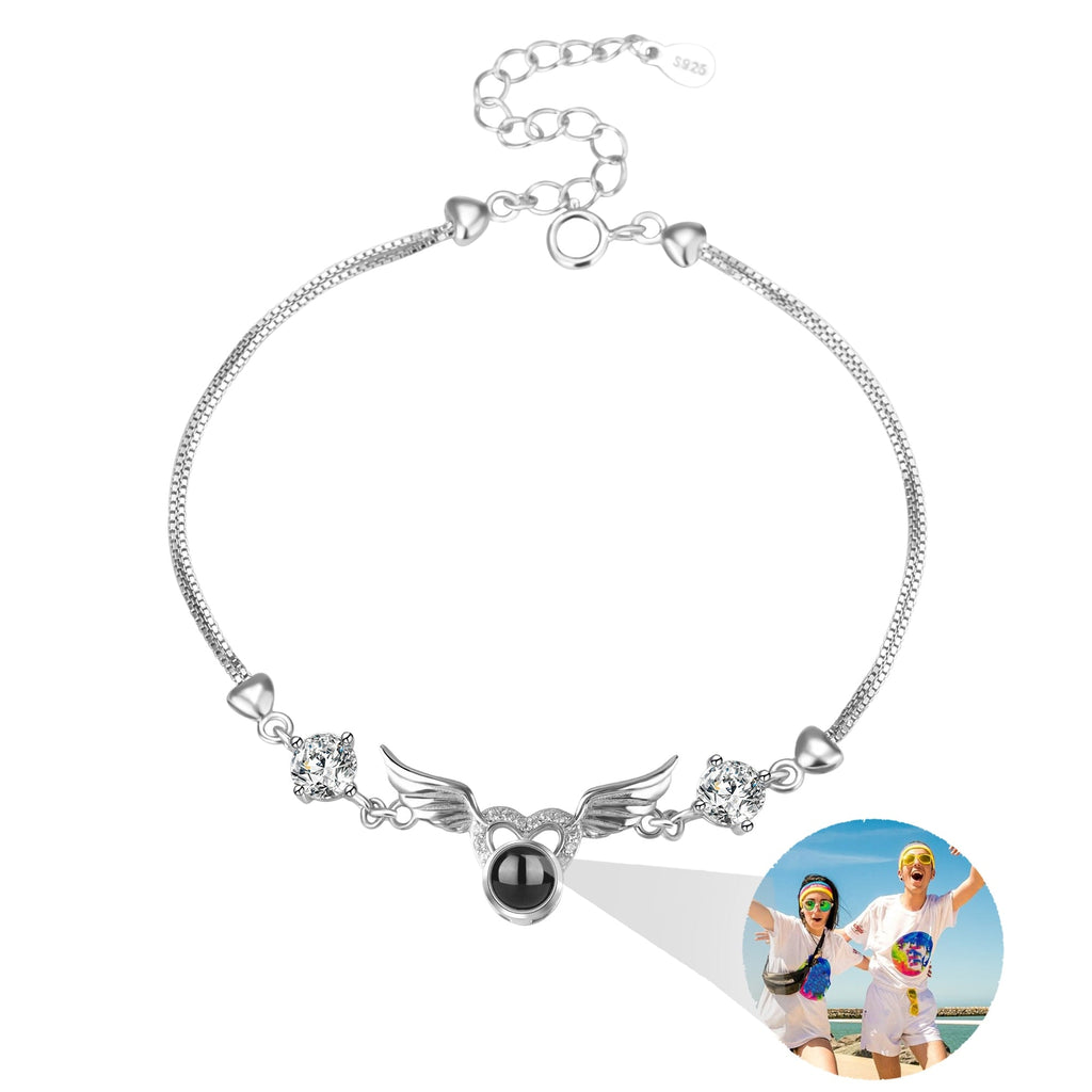 Personalized Photo name Projection Bracelet for Angle Wing Memory Bracelets - MERGE.DAY.1.FREESTYLE