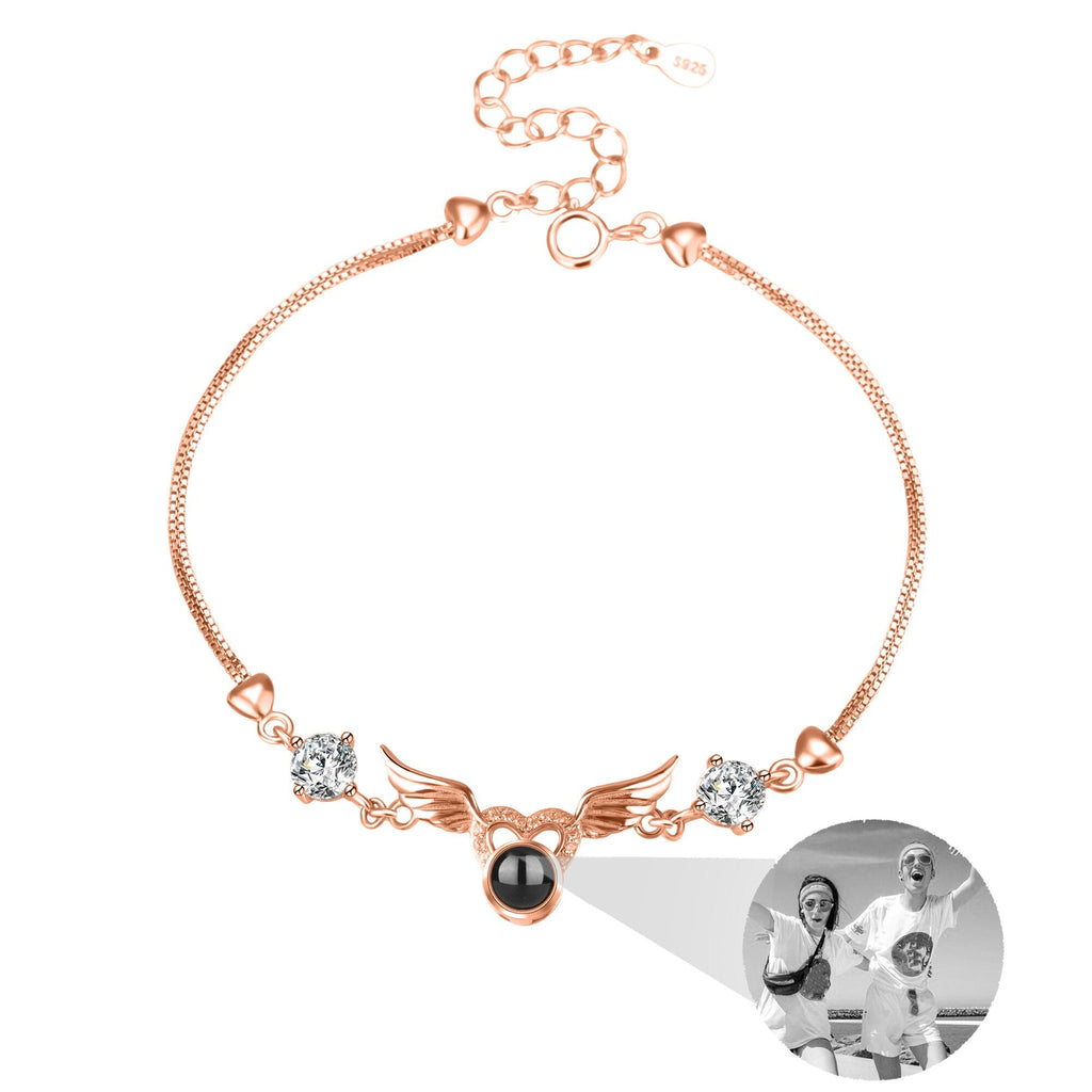Personalized Photo name Projection Bracelet for Angle Wing Memory Bracelets - MERGE.DAY.1.FREESTYLE