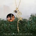 Birth Flowers Customized Projection Photo Necklaces Memorial Birthday Gift - MERGE.DAY.1.FREESTYLE