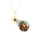 Custom Photo Necklace Flower Pendant Personalized Projection Jewelry - MERGE.DAY.1.FREESTYLE