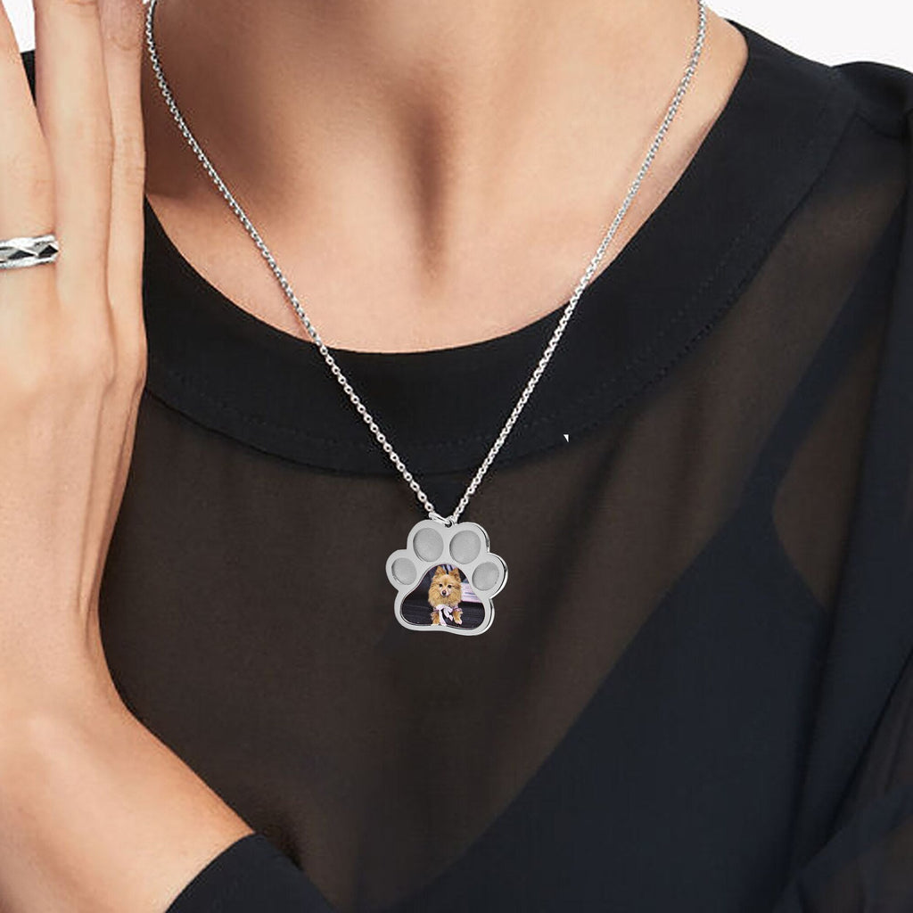 Custom Photo Memorial Jewelry Dog Paw Necklaces Cat Gift - MERGE.DAY.1.FREESTYLE