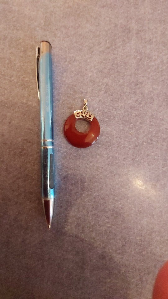 Carnelian Necklaces Round Shape Natural Green aventurine eye Statement Necklace - MERGE.DAY.1.FREESTYLE