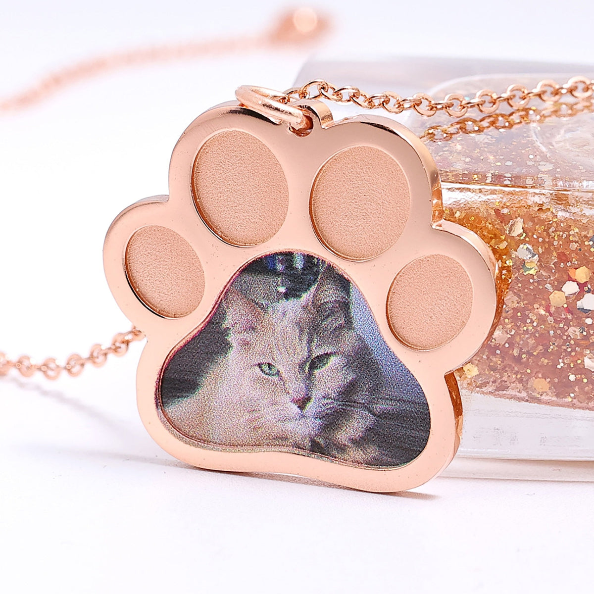 Custom Photo Memorial Jewelry Dog Paw Necklaces Cat Gift - MERGE.DAY.1.FREESTYLE