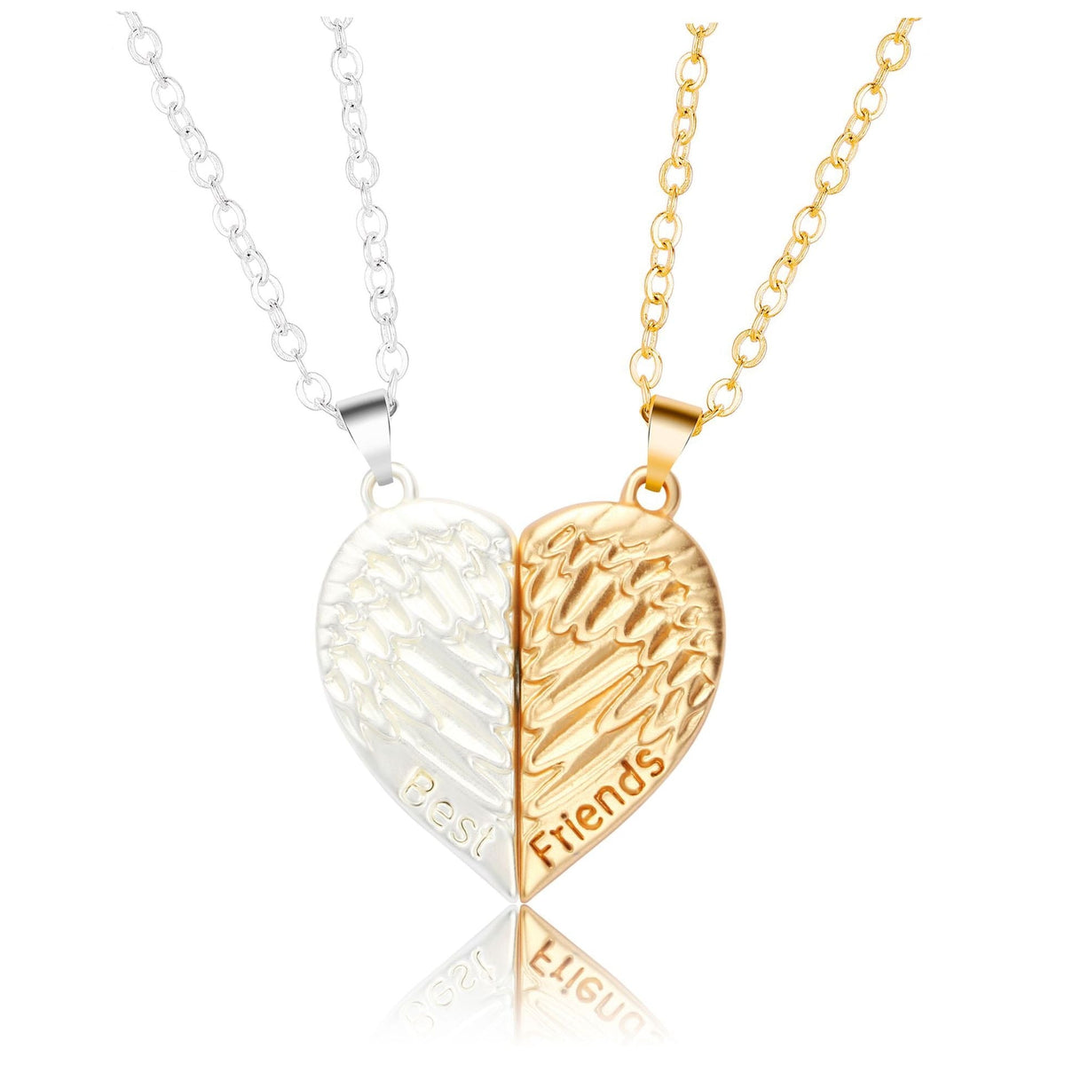 2Pcs Magnetic Heart Couple Necklace For Women Valentine's Day Chain - MERGE.DAY.1.FREESTYLE