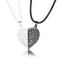 2Pcs Magnetic Heart Couple Necklace For Women Valentine's Day Chain - MERGE.DAY.1.FREESTYLE