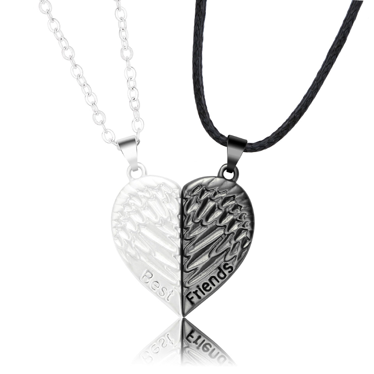 2Pcs Magnetic Heart Couple Necklace For Women Valentine's Day Chain - MERGE.DAY.1.FREESTYLE
