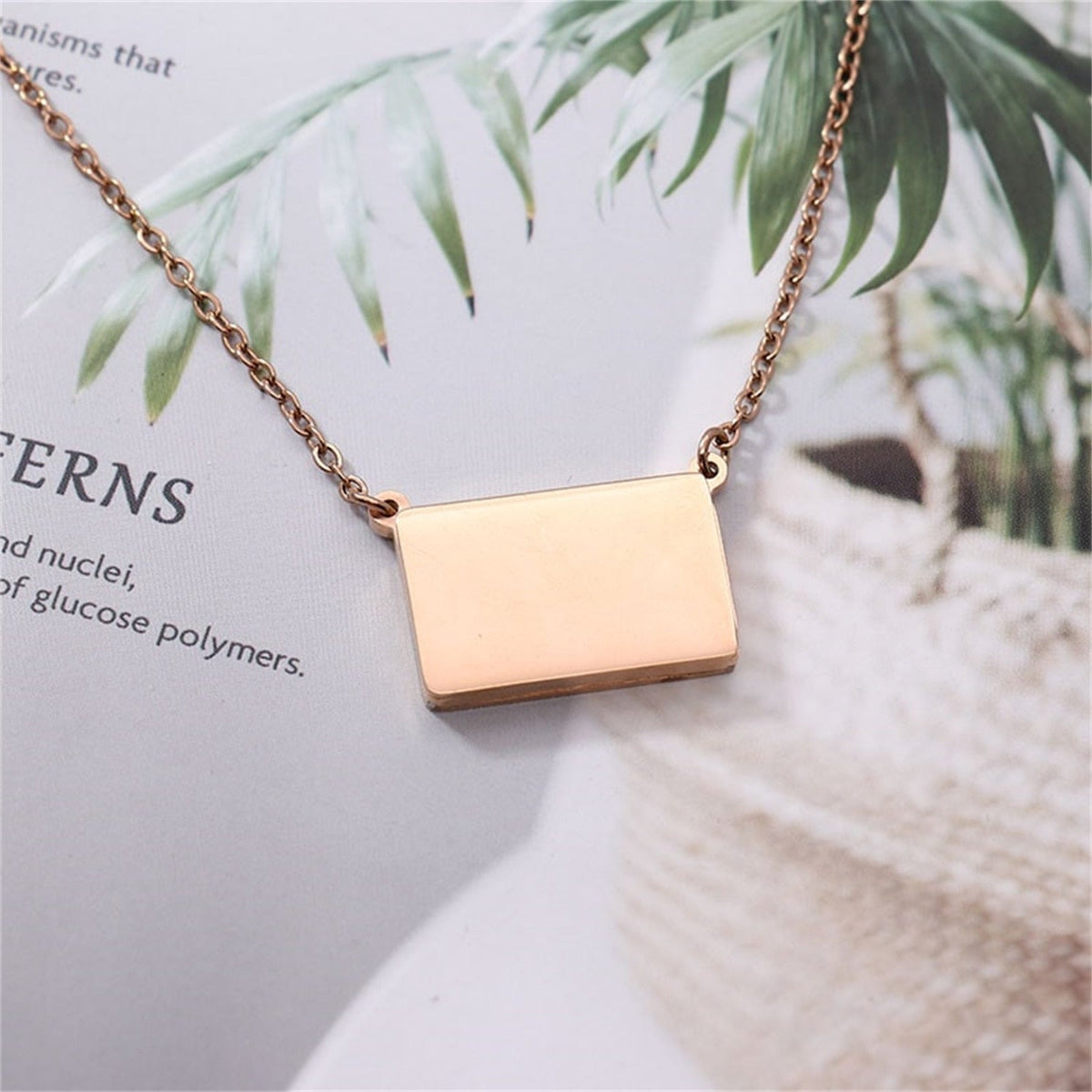 Pull-Out Envelope Necklace Personalized Engraved Photo Locket Unique Pendant - MERGE.DAY.1.FREESTYLE