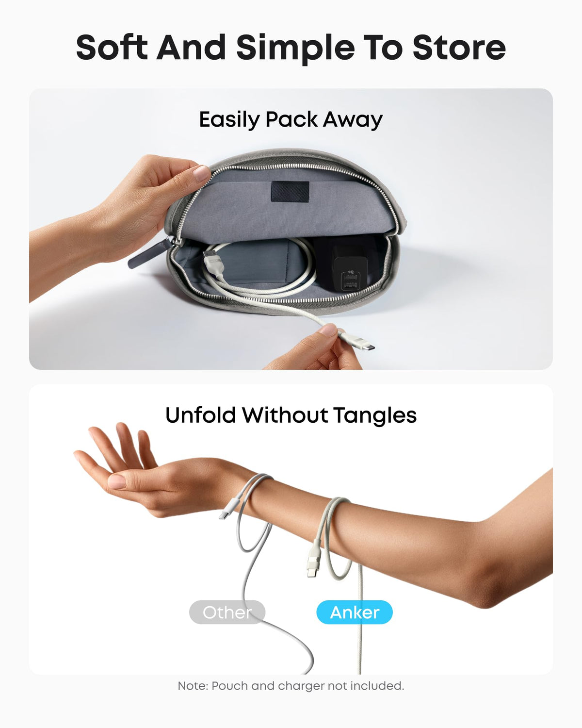 Anker USB-A to USB-C Cable (3 ft / 6 ft, Upcycled-Braided) - MERGE.DAY.1.FREESTYLE