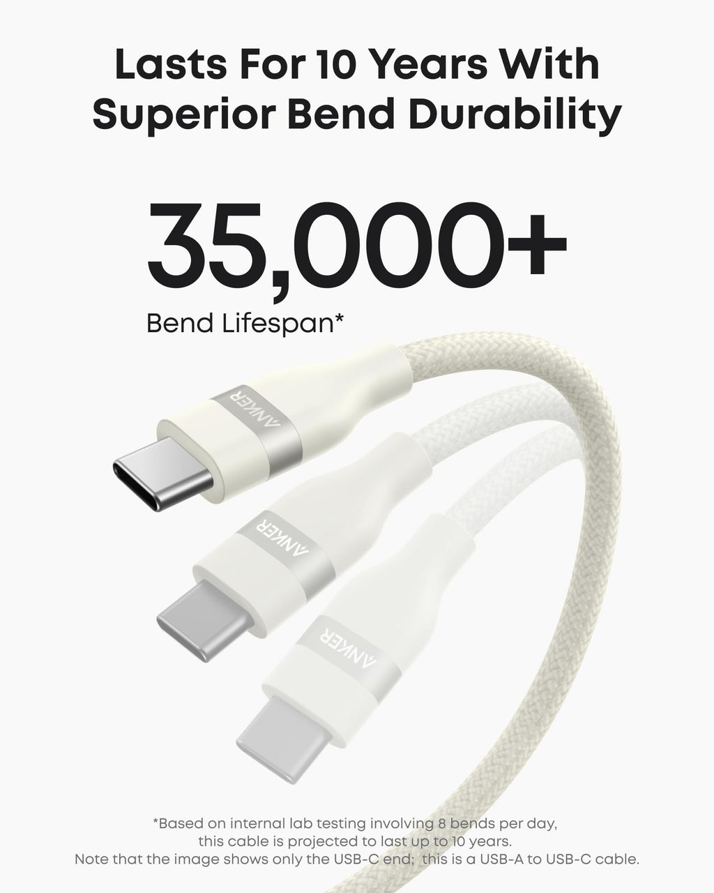 Anker USB-A to USB-C Cable (3 ft / 6 ft, Upcycled-Braided) - MERGE.DAY.1.FREESTYLE