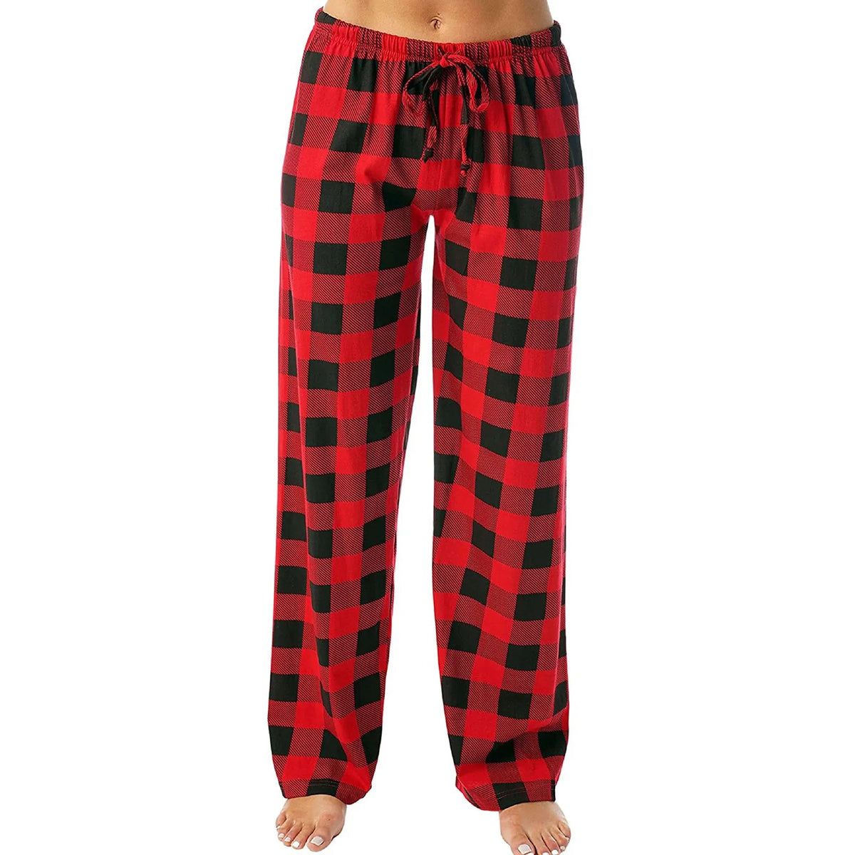 Women Christmas Pajama pants Autumn Winter Plaid Printed Pants - MERGE.DAY.1.FREESTYLE