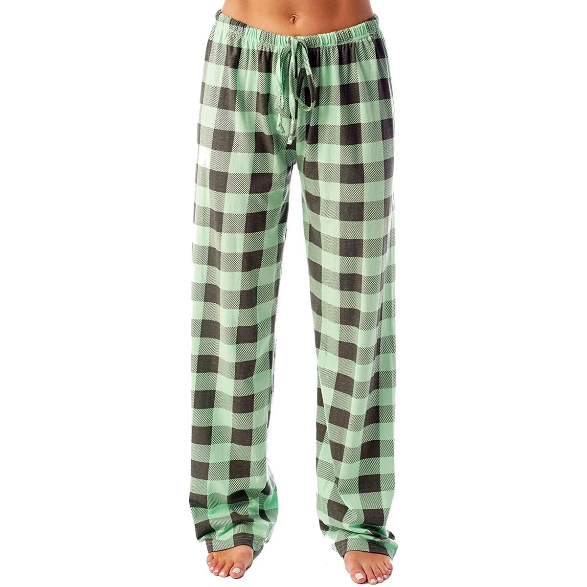 Women Christmas Pajama pants Autumn Winter Plaid Printed Pants - MERGE.DAY.1.FREESTYLE