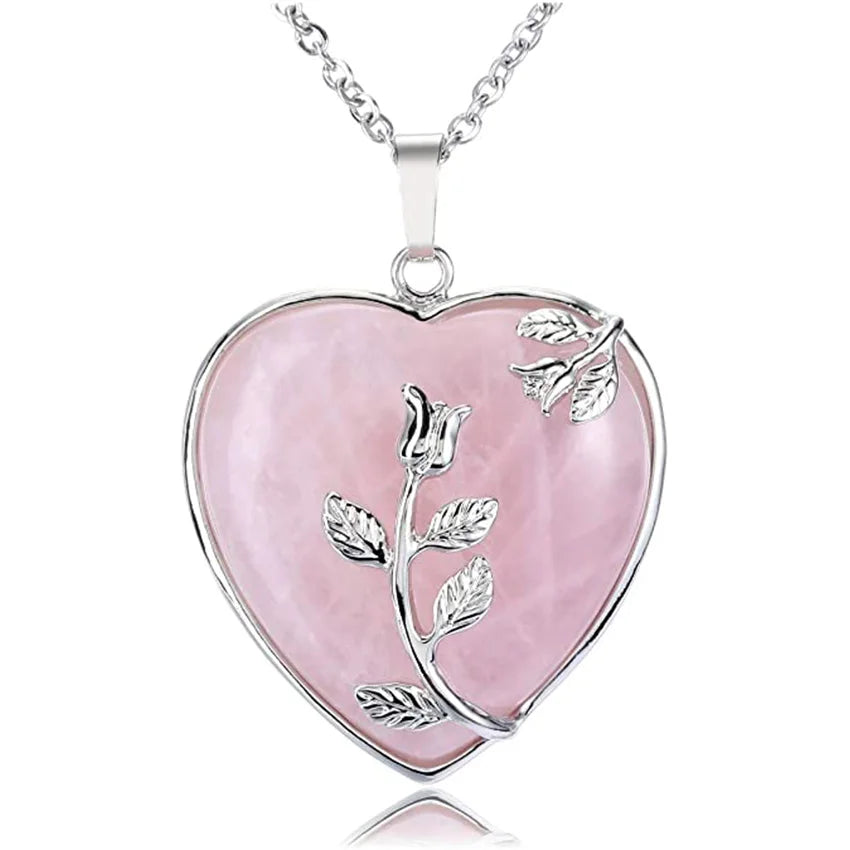 rose quartz pendant - MERGE.DAY.1.FREESTYLE
